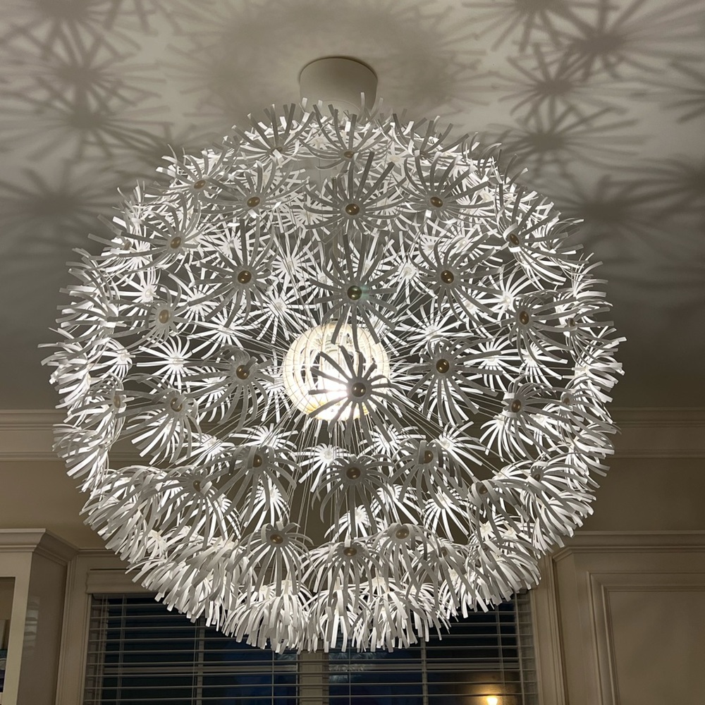IKEA paper flower chandelier large